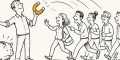 Customer acquisition cost with a marketing budget of zero